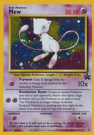 Mew - 9 - Holo - League Promo (April 2000) Mew - 9 - Holo - League Promo (April 2000)